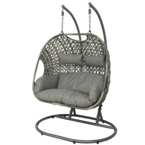 PALERMO WICKER DOUBLE EGG CHAIR